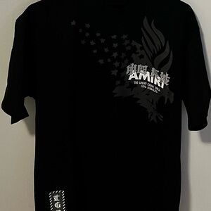 AMIRI Black Graphic Short Sleeve Tee